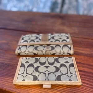 Coach Wallet with Matching Checkbook